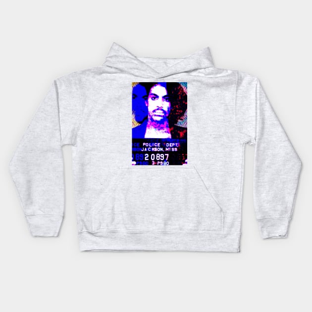 Prince Mugshot Kids Hoodie by SABREart